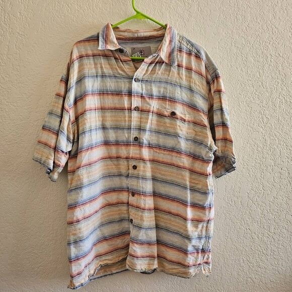 The Territory Ahead Linen Blend Button Down Shirt - Picture 1 of 7